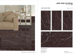 กระเบื้องพอร์ซเลนเคลือบเงาสูง Steel Jazz ขนาด 600x1200 มม. รูปแบบขนาดใหญ่ พื้นผิวพรีเมียม สำหรับตกแต่งผนังและพื้น ภายในและภายนอกอาคาร ดีไซน์ทันสมัย - Product Image 3