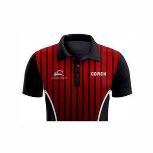 เสื้อทีมแบบกำหนดเอง ระบายอากาศได้ดี ผลิตจากผ้าโพลีเอสเตอร์ถัก แห้งเร็ว พร้อมปักโลโก้ตามสั่ง แขนสั้น ชุดกีฬา - Product Image 4