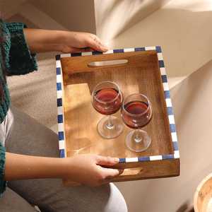 Bandeja ovalada de madera premium para la elegancia diaria y tabla de servir de madera para chocolate con acabado pulido liso. - Product Image 4