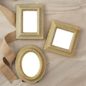Classic Luxury Gold Beaded <b>Metal</b> <b>Photo</b> <b>Frame</b> Set Decorative Elegant Vintage Oval Square Rectangle Picture <b>Frames</b> for Home Decor - Product Image 1