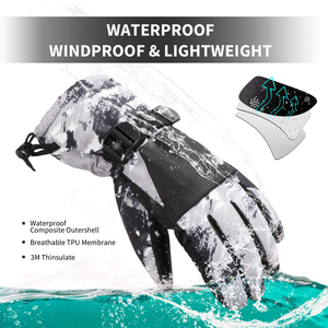 Guantes Térmicos Profesionales para Esquí, Manoplas Impermeables para Snowboard, Equipo Transpirable de Invierno con Ajuste Seguro para Aventuras en la Montaña - Product Image 4