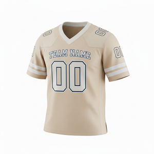 Camiseta de Práctica de Fútbol Americano Personalizada para Adultos, Manga Corta, Transpirable, Opción de Talla Grande, Cuello en V, 100% Poliéster, BY BS - Product Image 2