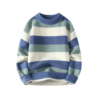 Pull en laine tricoté 240g sans logo pour homme, style décontracté chaud pour l'hiver, avec patchwork anti-boulochage personnalisé par trois fabricants OEM internationaux