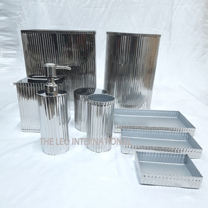 Ensemble d'accessoires de salle de bain de luxe écologiques en marbre créatif, six pièces, offrant un charme artistique pour le comptoir de salle de bain moderne - Product Image 6
