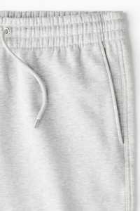Pantalon de survêtement décontracté pour homme, uni, coupe large et droite |   Pantalon de jogging gris chiné coupe décontractée avec cordon de serrage |   100% Coton en Gros - Product Image 4