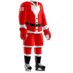 Uniformes de hockey sur glace personnalisés, respirants et écologiques, style 2026, tissu 100% polyester, pour hommes - Product Image 1