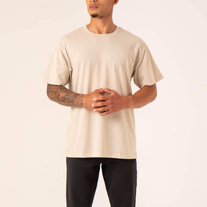 เสื้อยืดคอกลมทรงหลวมโอเวอร์ไซส์สำหรับผู้ชายรุ่นใหม่ ผ้าฝ้ายปักโลโก้ตามสั่ง ลายกราฟิก ฟิตเนส เป็นมิตรกับสิ่งแวดล้อม แห้งเร็ว - Product Image 3