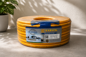 Tuyau pneumatique industriel haute pression en PVC jaune renforcé de fil de polyester haute résistance pour compresseur d'air, 100 m de longueur, 20-40 - Product Image 1