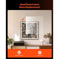 5-Pack 24 X 36 Inch 0.04 Inch Thick PET/Plexiglass Sheets Transparent Clear Flexible Plastic Panels Crafting Crafts Model