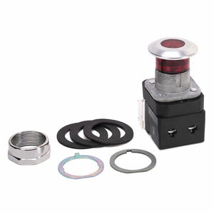 Interruptor de Botón Pulsador Industrial Iluminado de 30 mm 800T-FXQH2RA5 con Luz Piloto Verde para Panel de Control - Product Image 1