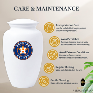 โกศบรรจุอัฐิสำหรับผู้ใหญ่ สไตล์ยุโรป ลายกีฬา เป็นมิตรกับสิ่งแวดล้อม ทนทาน สำหรับแฟนเบสบอล - Product Image 5