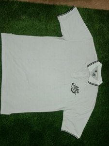 <b>Men</b> <b>White</b> <b>Short</b> <b>Sleeve</b> Polo <b>Shirt</b> With Embroidered Logo Contrast Trim Casual Fit Regular Length Oxford Fabric - Product Image 1