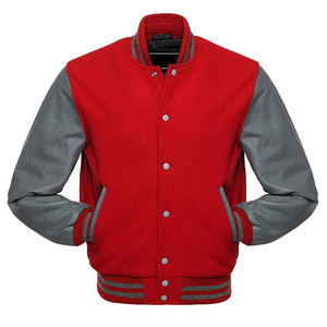 Chaqueta de Invierno Cálida y Cómoda para Hombre, con Mangas de Cuero, Estilo Letterman, Resistente al Viento, a un Precio Razonable - Product Image 1
