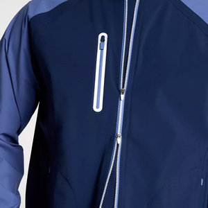Veste de sport softshell patchwork pour performance athlétique en extérieur, coupe-vent personnalisé par sublimation, veste de golf - Product Image 5