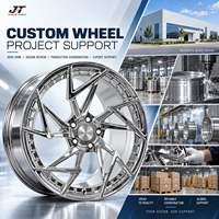 Jantes forgées à rayons croisés angulaires 18-22 pouces, finition chrome poli, 5x112 5x114.3 VIW-204 pour BMW Audi Mercedes-Benz