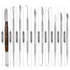 Instruments dentaires, kits dentaires, 10 pièces, acier inoxydable allemand, certifiés CE, poignée ergonomique, outils de sculpture de cire, outils dentaires manuels - Product Image 4