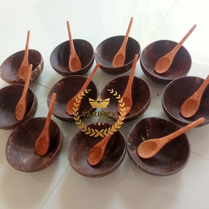 ชามกะลามะพร้าวทำด้วยมือออกแบบได้ตามต้องการเป็นมิตรต่อสิ่งแวดล้อมและขัดเงาสำหรับสลัดผสมผลไม้สำหรับปาร์ตี้ที่บรรจุในกล่อง - Product Image 4