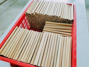 Usine de pailles en bambou, pailles à boire réutilisables faites à la main, pailles à boire jetables en bambou naturel, biodégradables - Product Image 5