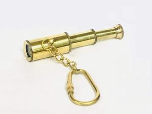 Vintage Brass Telescope <b>Key</b> <b>Chain</b> Mini Nautical Spyglass Keyring Antique Maritime Collectible Gift Accessory - Product Image 6