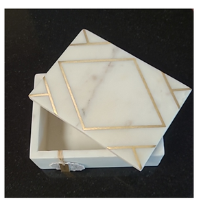 Boîte à bijoux en marbre, ensemble de 3 boîtes cadeaux en marbre pour décoration intérieure, prix de gros - Product Image 5