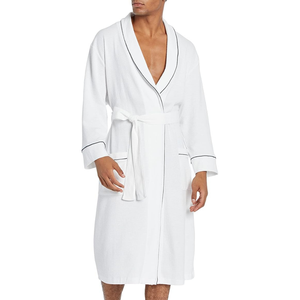 RABUSH SPORTS Unisex Premium Quality Terry Cotton Spa Hotel Bathrobe Long Sleeve Shawl Collar Breathable Quick Dry Sleepwear - Product Image 5