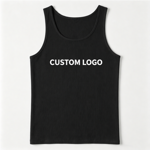 Camiseta sin Mangas para Hombre, 100% Algodón, Secado Rápido, Transpirable, Informal, para Gimnasio y Entrenamiento, Tejido de Punto de 180g para Ropa Deportiva - Product Image 1