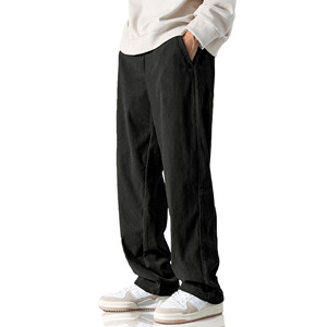 Pantalon de jogging évasé personnalisé 100 % coton, taille mi-haute, pour homme, coupe droite, rayé, évasé - Product Image 1