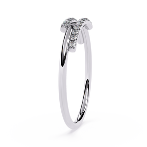 แหวนหมั้นเพชรพลอยทรงกลมเจียระไนแบบบริลเลียนท์ สี D ธรรมชาติ รับรองโดย GIA สไตล์คลาสสิกสำหรับผู้หญิง แพลตตินั่ม - Product Image 3