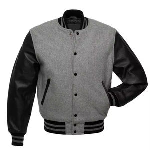 Vestes universitaires 6XL pour hommes, grandes tailles, en polaire, avec logo brodé personnalisé, 100% coton, services OEM, veste d'hiver - Product Image 4