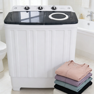 Lavadora semiautomática de doble tina de carga superior de 10kg/11kg/15kg, eléctrica, independiente, para el hogar, hotel, dormitorio - Product Image 3