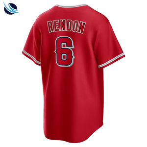 Camiseta de Béisbol con Impresión por Transferencia de Calor, Talla Grande, 100% Poliéster, Nombre del Jugador, Ropa Deportiva Transpirable - Product Image 6