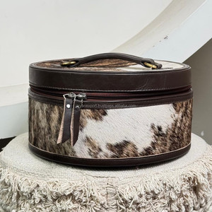 Boîte à bijoux de voyage de rangement pour bijoux avec logo personnalisé en cuir de vachette tendance au design personnalisé Vente en gros - Product Image 4