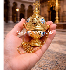 Wholesale Price Shiny Finished Pure Brass Hanging Chain Home Fragrance Incense <b>Burner</b> Aromatherapy Incense Diffuser <b>Oil</b> <b>Burner</b> - Product Image 4
