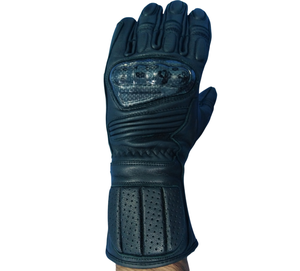 Gants de moto en cuir pleine main avec protection rigide des articulations, compatibles écran tactile, pour motards de course, avec logo personnalisé, vente en gros - Product Image 1