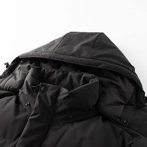 Vestes matelassées pour hommes de qualité supérieure, col à capuche réglable, respirantes et douces pour la peau, vestes matelassées unies pour hommes - Product Image 5