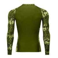 Vente en gros de t-shirts de compression à design sublimé, impression numérique, prix bas, rashguard personnalisé pour hommes, respirant et léger