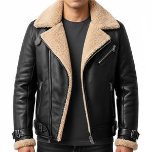 Chaquetas de Cuero para Hombre, Elegantes y de Alta Calidad, Diseño Personalizado, Transpirables para Invierno, Precio al por Mayor - Product Image 1