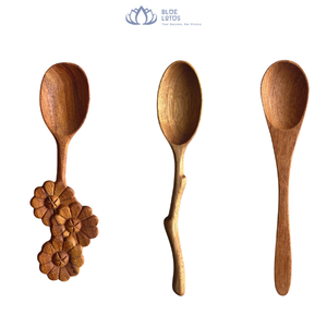 [HAUTE QUALITÉ] |   Cuillère en bois réutilisable, mini, petite, pour servir, ustensile de cuisine, pour la crème glacée, les desserts, directement du Vietnam - Product Image 1