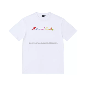 T-shirts décontractés unisexes en coton respirant de haute qualité, écologiques, coupe ample, grandes tailles pour hommes et femmes, vêtements de rue, impression personnalisée - Product Image 3