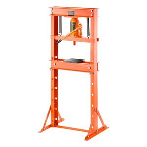 เครื่องอัดไฮดรอลิกแบบ H-Frame ขนาด 20 ตัน สำหรับใช้ในโรงรถหรือบ้าน พร้อมแผ่นปรับระดับได้และฐานรองรูปสามเหลี่ยม - Product Image 3