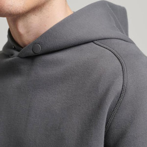 Hot Sale Outdoor Sports Full 100% Cotton Knitted Eco-Friendly Breathable <b>Plain</b> Hoodie Heavyweight Sweatshirt <b>Hoodies</b> - Product Image 4