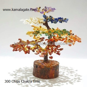 Natural <b>Crystal</b> 7 Chakra Healing Quartz <b>Tree</b> 300 Chip Agate Artificial Wooden Roots Gemstone Beaded <b>Crystal</b> <b>Tree</b> From India - Product Image 1