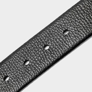 Ceintures décontractées pour hommes, dernières tendances, personnalisées, durables, respirantes, en cuir de vachette véritable, boucle en alliage, motif uni, fabriquées au Pakistan - Product Image 6