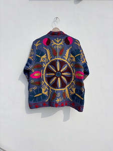 Women's Handmade Tnt Embroidered Jacket Full Sleeves Ethnic Fashion Layering <b>Coat</b> With Artisan Needlework Design - Product Image 1