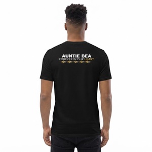 T-shirt personnalisé en coton 100% pour commémoration, en souvenir de [Nom du défunt], impression DTF/DTG, impression sérigraphique, tee-shirt funéraire personnalisé, vente en gros - Product Image 2