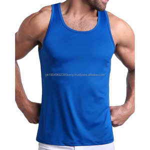 Débardeur de sport pour homme, coupe ajustée, sans manches, faible MOQ, prix raisonnable, vêtements de sport avec votre logo, débardeurs pour homme - Product Image 6