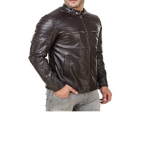 Chaqueta de Cuero PU para Hombre, Estilo Casual, de Alta Calidad, para Motociclistas, Chaquetas PU Ajustadas Personalizadas - Product Image 2