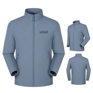 Chaqueta Deportiva de Invierno para Hombre, con Logotipo Bordado Personalizado, Cuello Alto, Color Sólido, de Alta Calidad, al por Mayor - Product Image 2