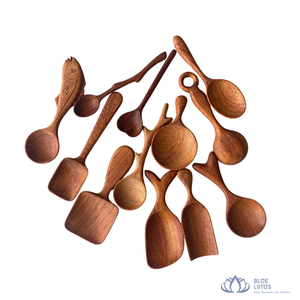 [MEJOR PRECIO] |   Cuchara de madera reutilizable, mini, pequeña, para servir, utensilio de cocina para helados, postres, vendedores, Vietnam - Product Image 1