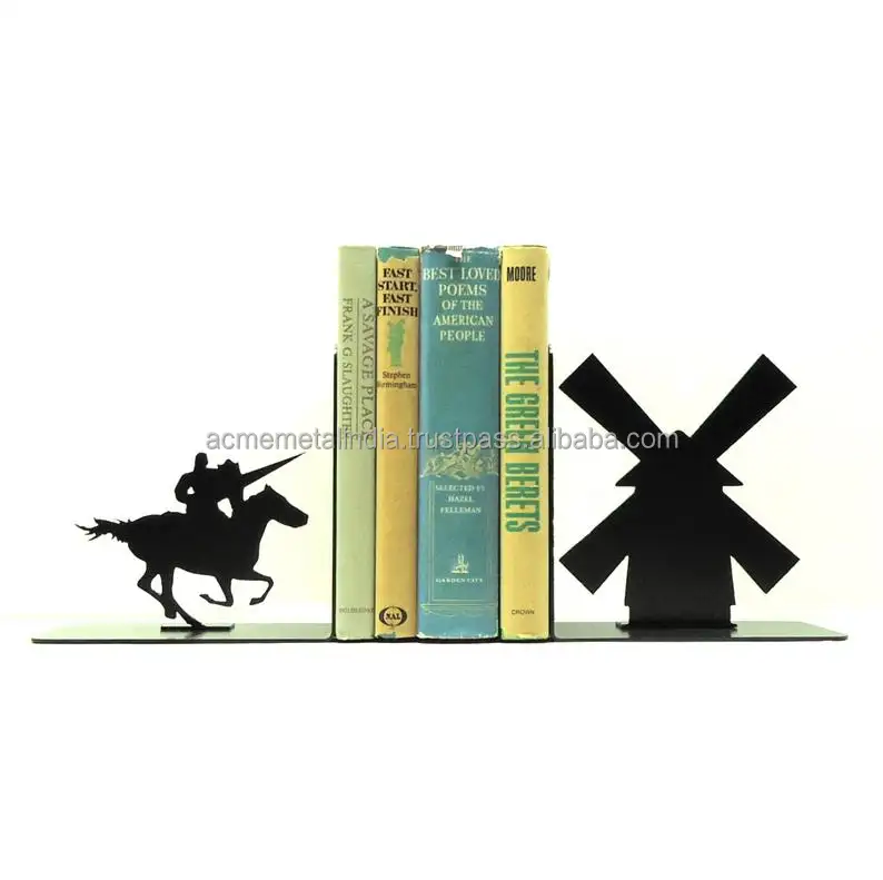 Bookends आधुनिक लक्जरी रचनात्मक कला की किताबें और पत्रिका धारक डेस्क सजावट के लिए काले रंग लेपित अद्वितीय समायोज्य पुस्तक समाप्त होता है